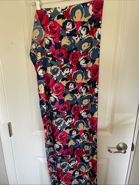 NWT Echo Floral Scarf in Navy, Pink &  Cream